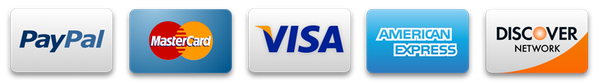 Accepted cards: Visa, Mastercard, Discover, and American Express